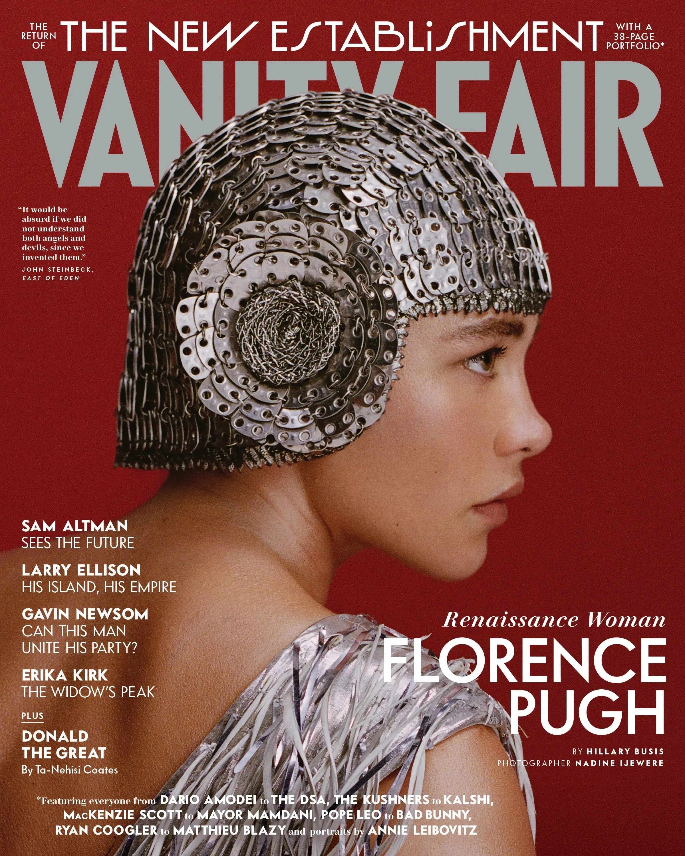 Cover Girl @FlorencePugh for @VanityFair 🩶🩶🩶