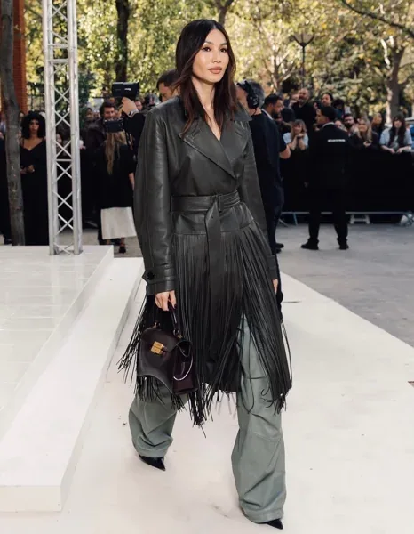 Gemma Chan for Balenciaga at Paris Fashion Week 🖤👜