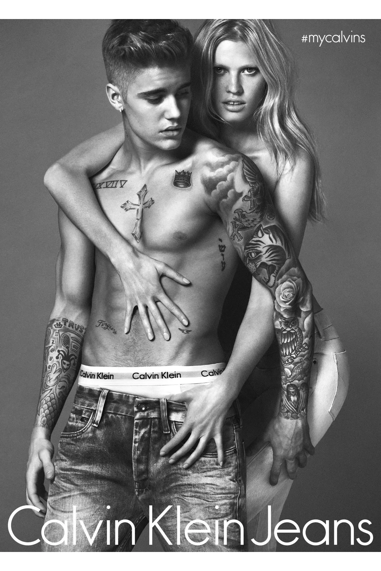 Calvin Klein / Justin Bieber & Lara Stone